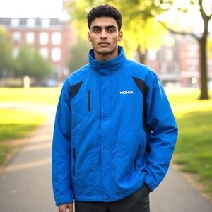 Port Authority  Mens 3XL All Season Water Resistant Fleece Lined Jacket Hood NWT